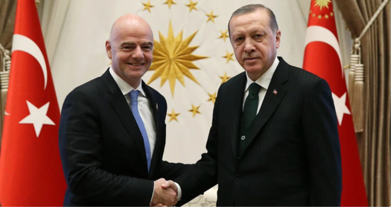Cumhurbaşkanı Erdoğan, FIFA Başkanı Infantino\'yu Kabul Etti