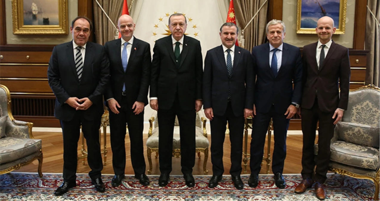 Cumhurbaşkanı Erdoğan, FIFA Başkanı Gianni Infantino\'yu Kabul Etti