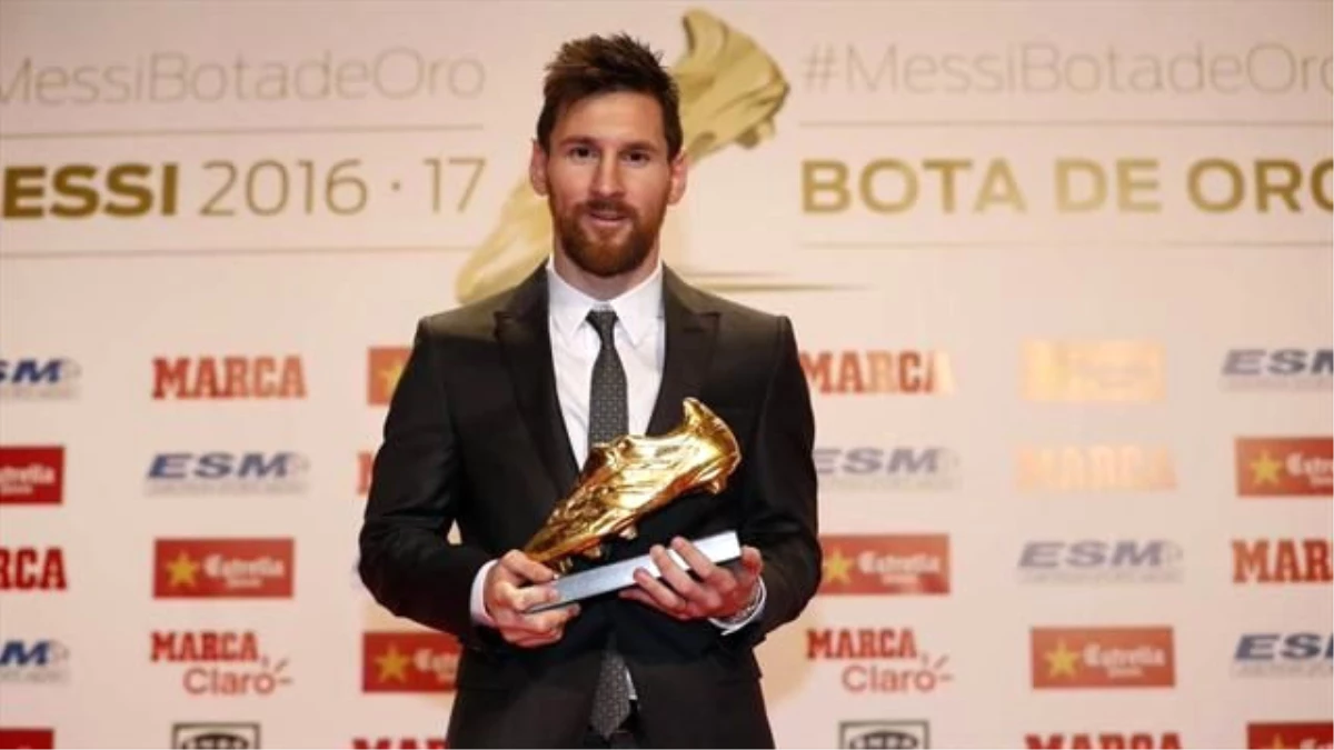 Yıldız futbolcu Messi Dördüncü Kez Altın Ayakkabı\'nın Sahibi