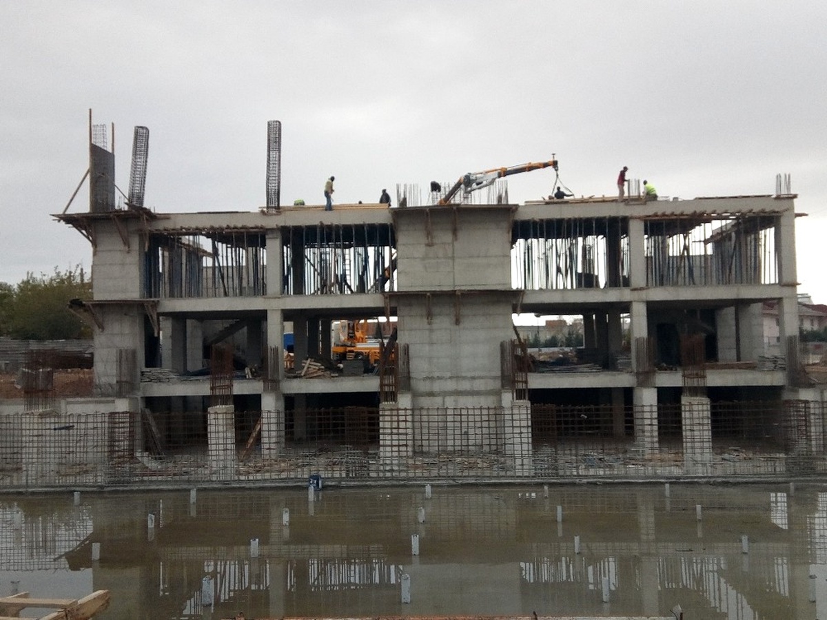 Spor Komplesinin İnşaatı Hızla Yükseliyor
