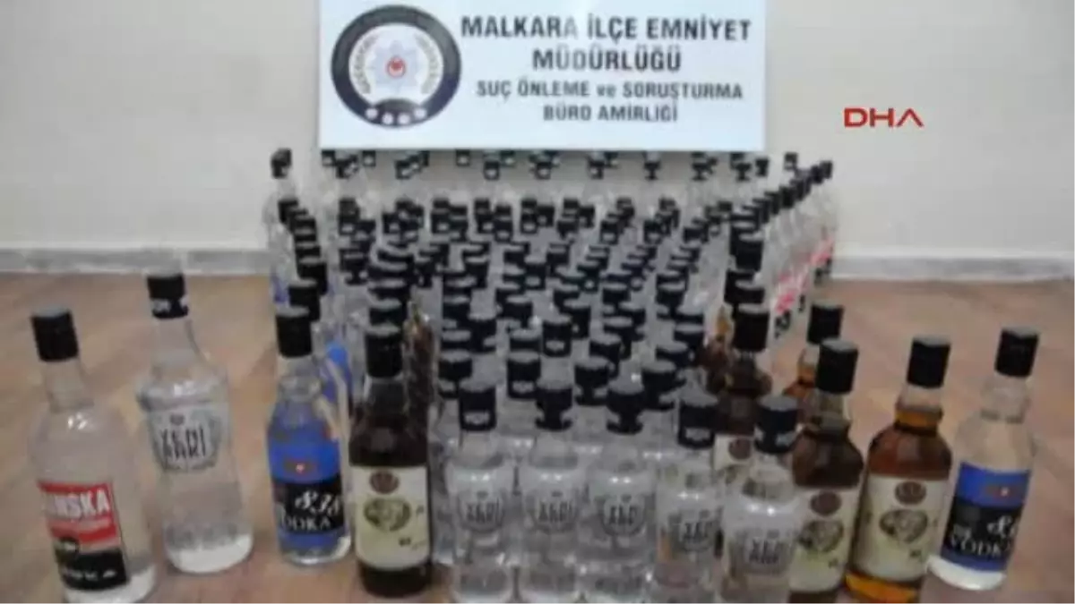 Tekirdağ Malkara\'da 200 Şişe Kaçak İçki Ele Geçirildi