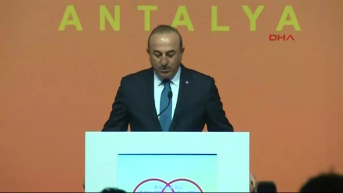 Antalya1-Çavuşoğlu, BM\'nin Koordinasyonunda Küresel Güney-Güney Kalkınma Fuarı\'nda Konuştu