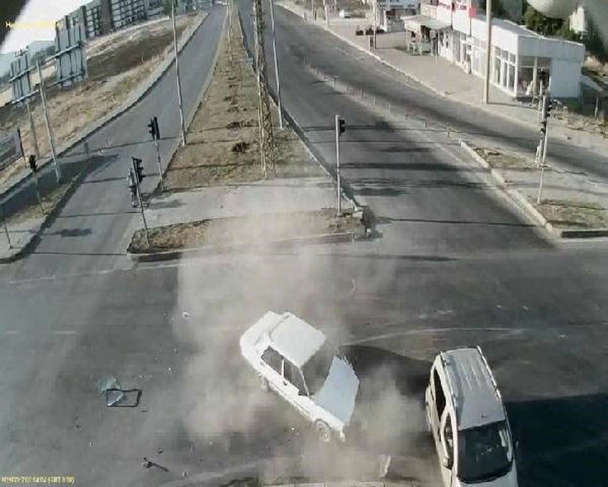 Adıyaman\'da, Trafik Kazaları Mobese Kameralarında