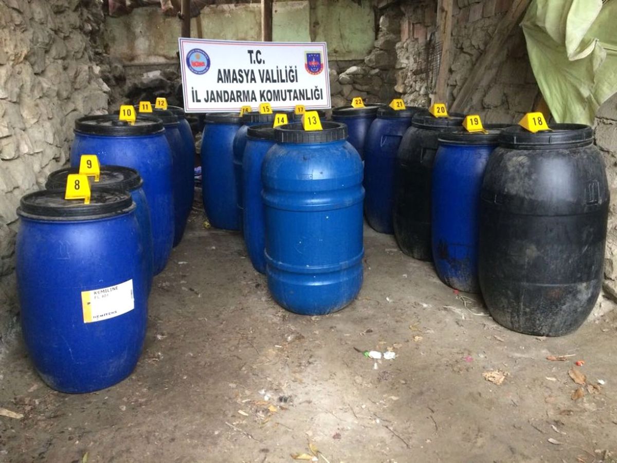 Amasya\'da 5 Bin Litre Sahte İçki Ele Geçirildi