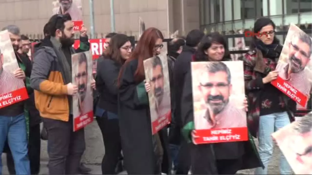 Bakırköy Adliyesi Önünde Avukatlardan Tahir Elçi Anması