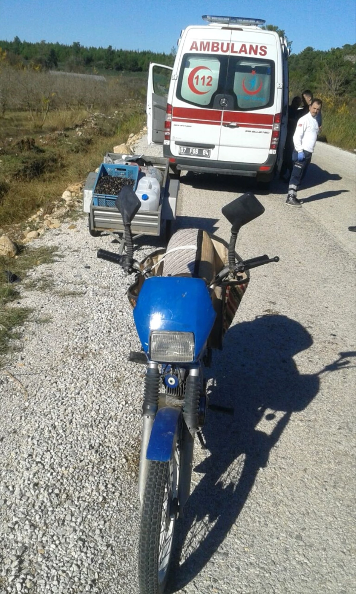 Antalya\'da Motosiklet Kazası: 1 Yaralı