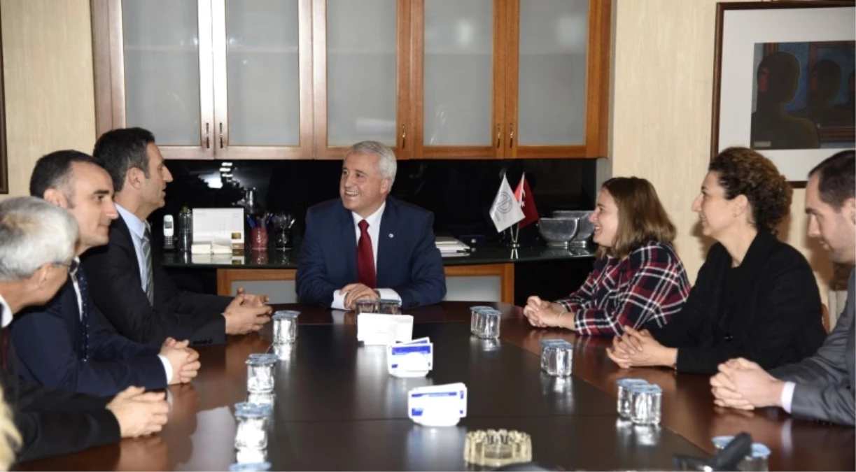 Avrupa Birliği Bakanlığı Müsteşar Yardımcısı Ahmet Yücel\'den Rektör Gündoğan\'a Ziyaret