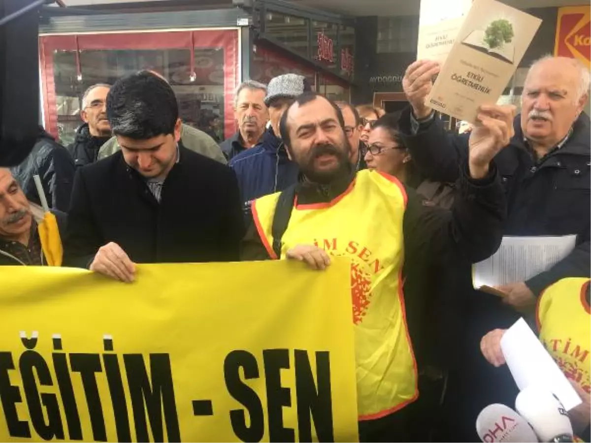 Maltepe İlçe Milli Eğitim Müdürlüğü Önünde "Kitap" Protestosu