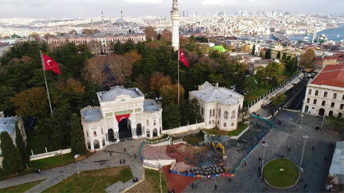 Yangın Sonrası İstanbul Üniversitesi Havadan Görüntülendi