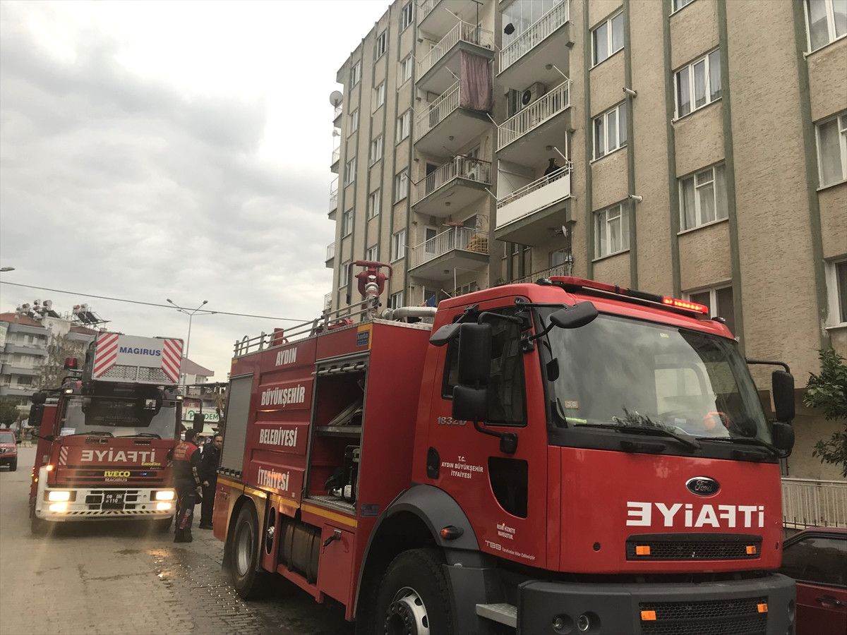 Aydın\'da Ev Yangını