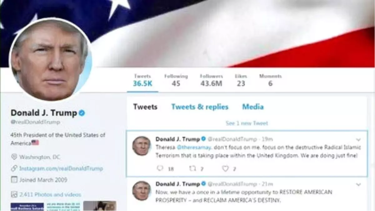 Trump Twitter\'da Yine Skandal Oldu