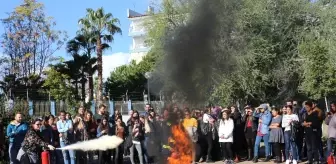 Akdeniz Üniversitesi'nde Yangın Tatbikatı