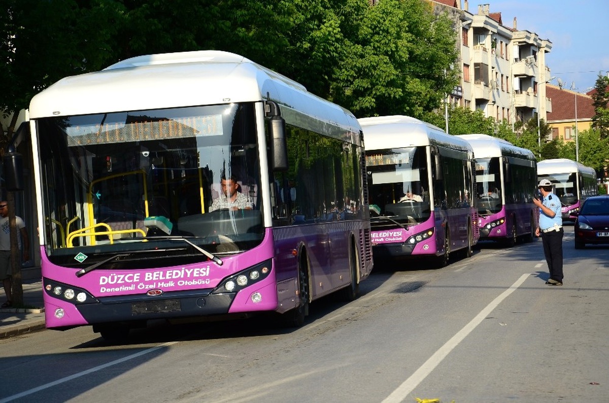 Düzce\'de Otobüs Güzergahları Yeniden Düzenlendi