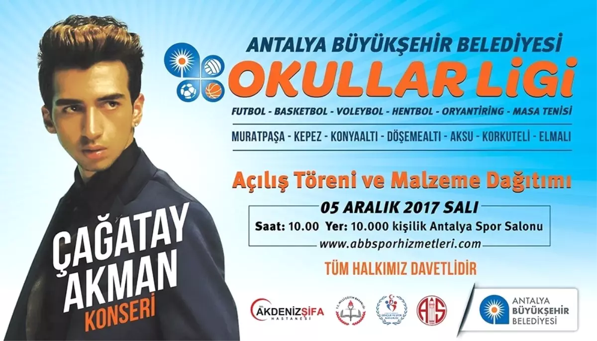 Okullar Ligi Heyecanı Çağatay Akman Konseriyle Başlıyor