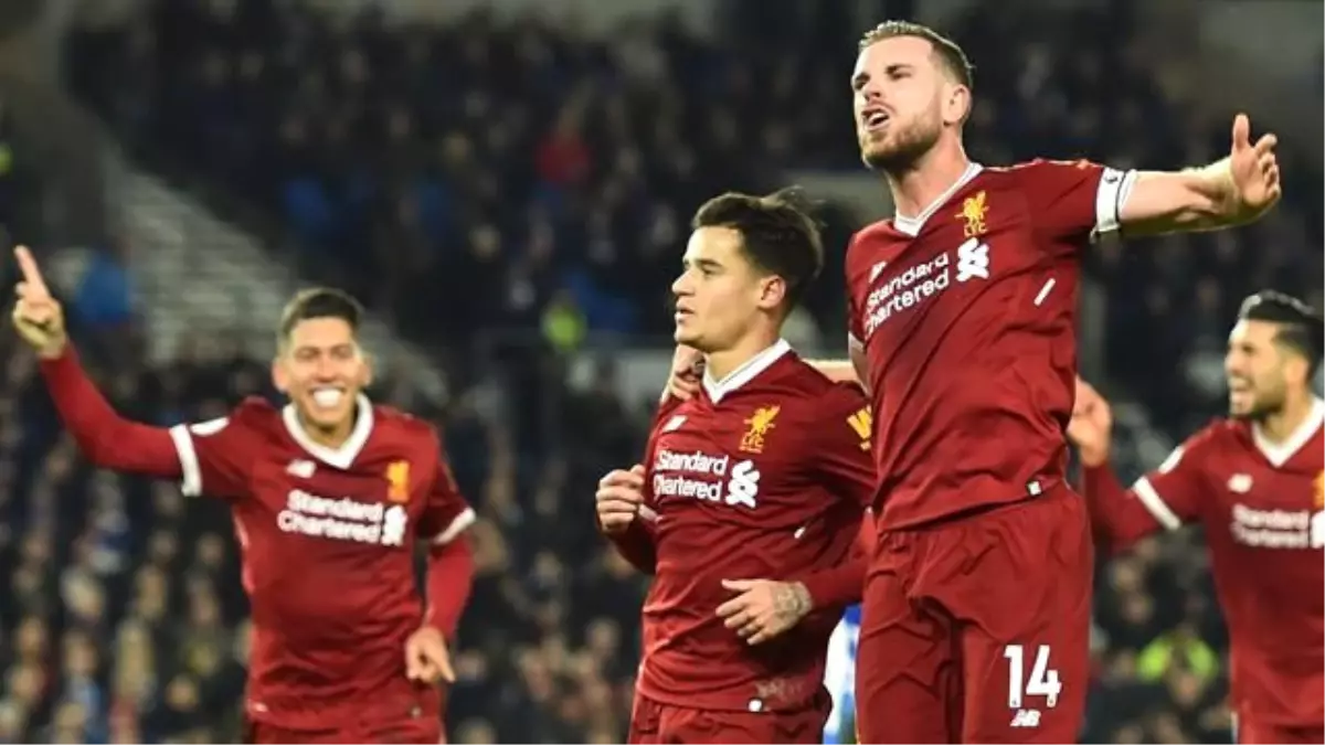 Liverpool, Brighton\'dan Farklı Galibiyetle Dönüyor