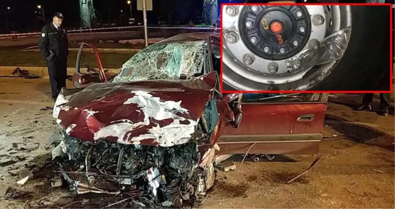 Kavşaktan Geçen Otomobil, TIR\'a Çarptı: 1 Ölü, 1 Yaralı