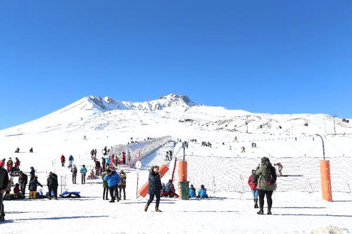 Erciyes Dağı Haftasonu 20 Bin Kayakseveri Ağırladı