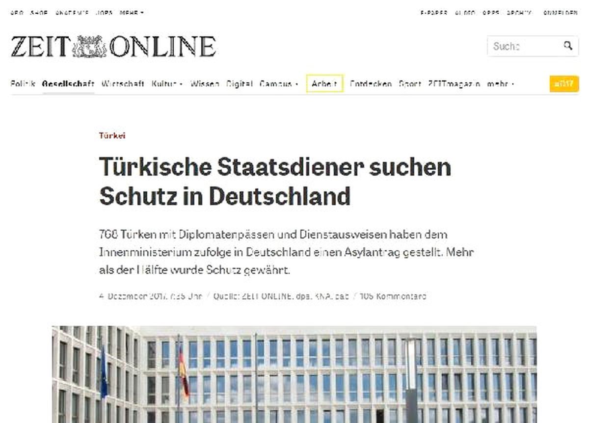 Zeit: 768 Türk Diplomat ve Memur Almanya\'dan Sığınma İstedi (Fotoğraf Eklendi)