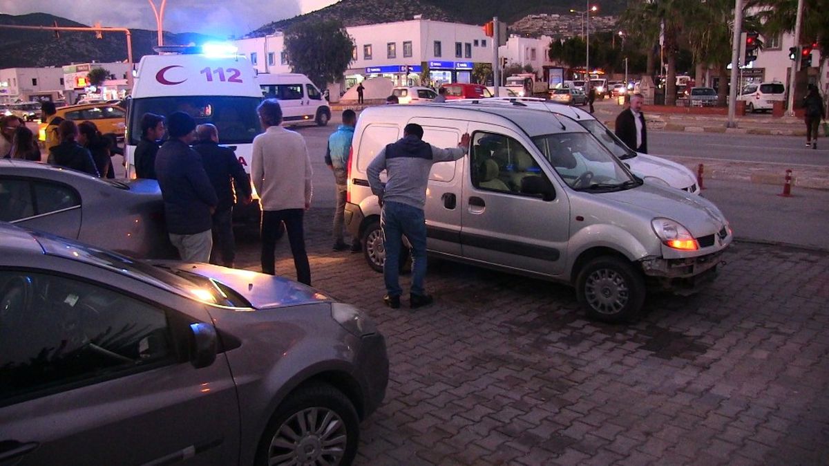 Bodrum\'da Trafik Kazası: 1 Yaralı