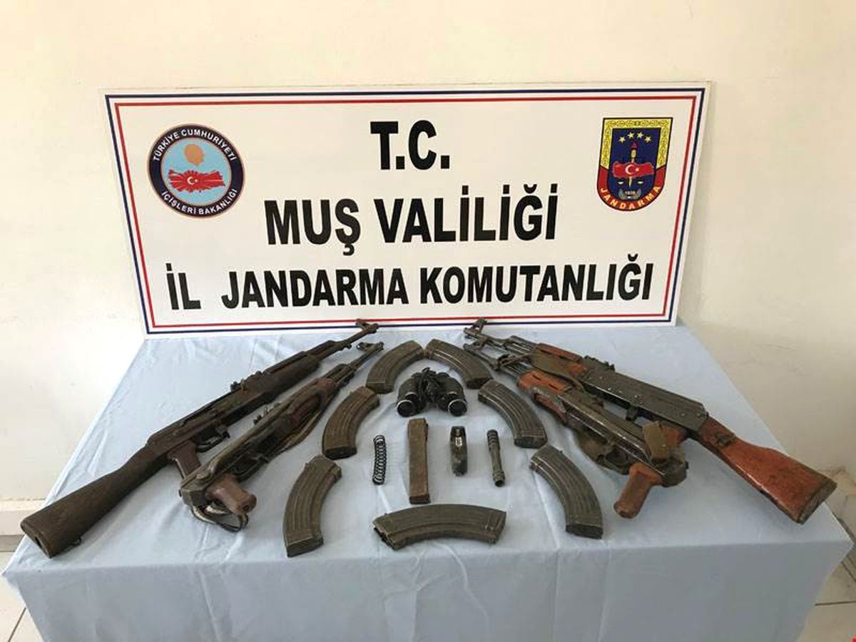 Mağarada Silah ve Mühimmat Ele Geçirildi