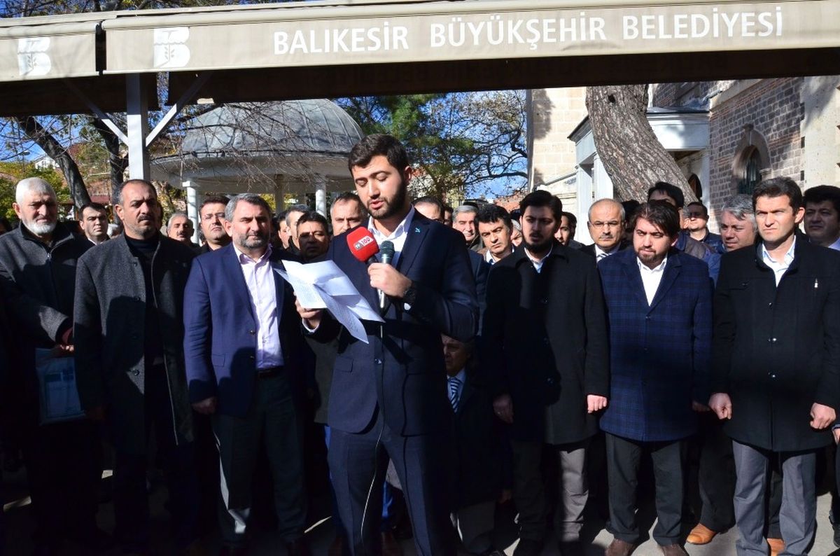 Balıkesirlilerden Kudüs\'ün İsrail\'in Başkenti İlan Edilmesine Tepki