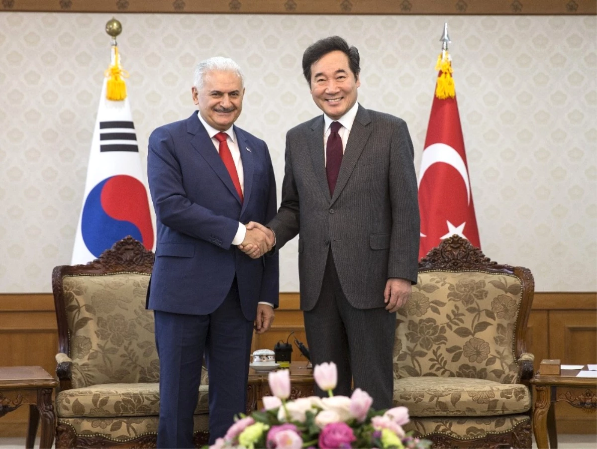 Başbakan Yıldırım, Güney Kore Başbakanı Lee ile Görüştü