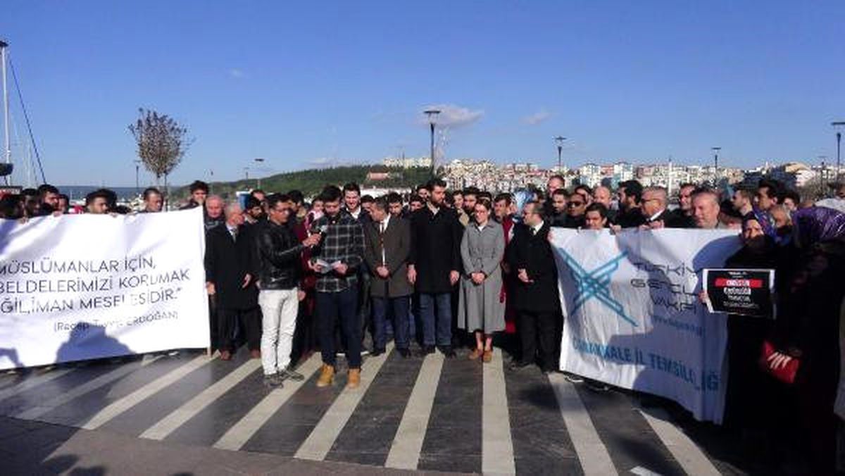 Çanakkale\'de Tügva\'dan Kudüs Tepkisi