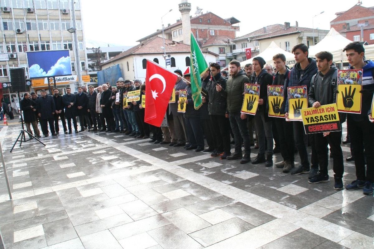 Devrek\'te Sivil Toplum Örgütlerinden Kudüs Basın Açıklaması