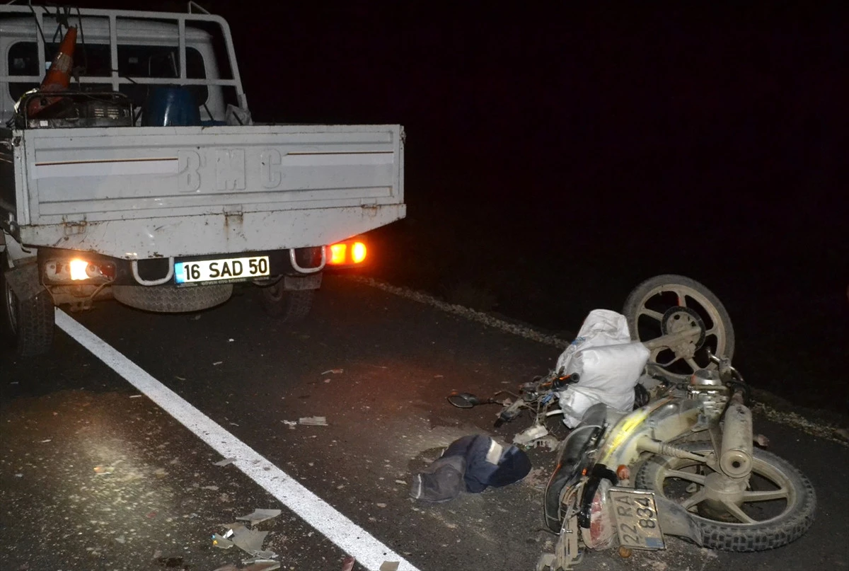 Edirne\'de Trafik Kazası: 1 Ölü