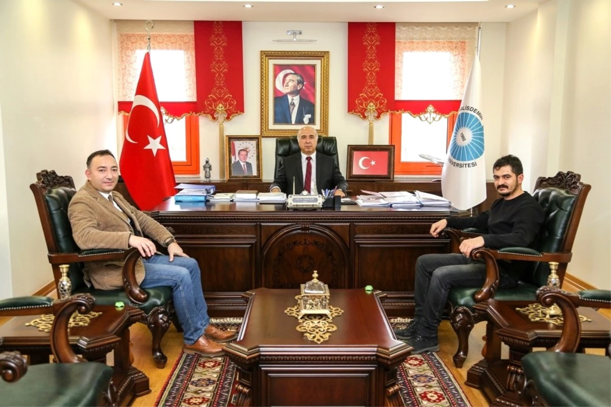 İha\'dan Rektör Kar ve Belediye Başkanı Özkan\'a Ziyaret
