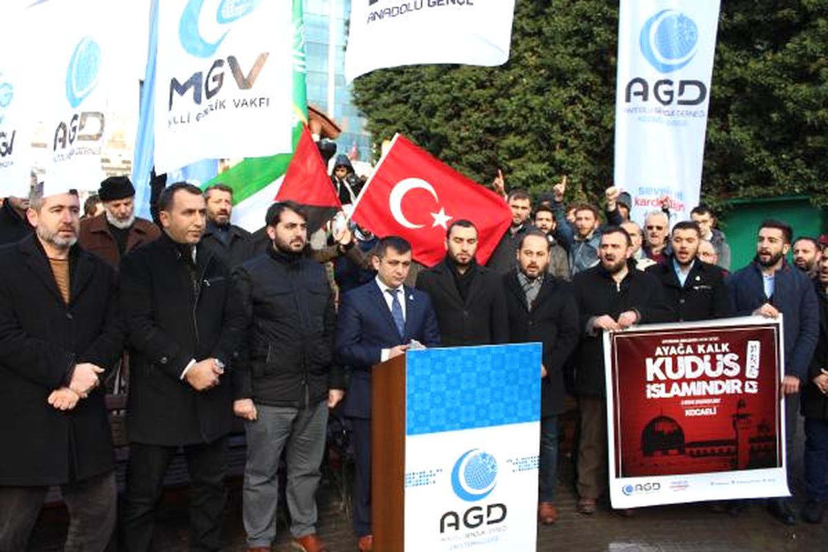 İzmit\'te, Kudüs Protestosu