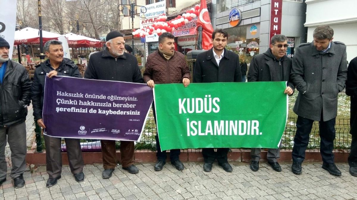 Kütahya\'dan ABD\'ye Kudüs Tepkisi
