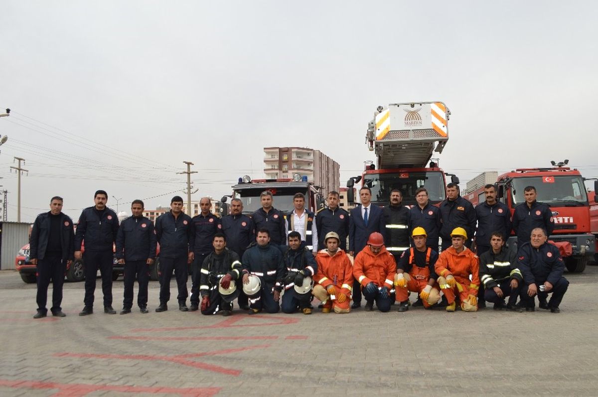 Mardin İtfaiyesinden Nefes Kesen Tatbikat