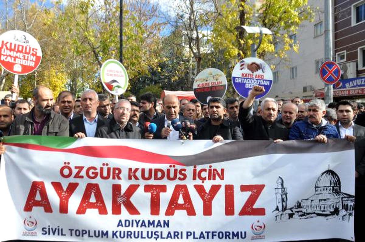 Adıyaman\'da \'Kudüs Protestosu\'