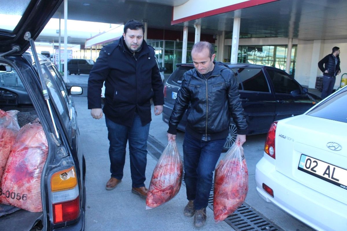 Adıyaman Otogarında Kaçak Et Ele Geçirildi