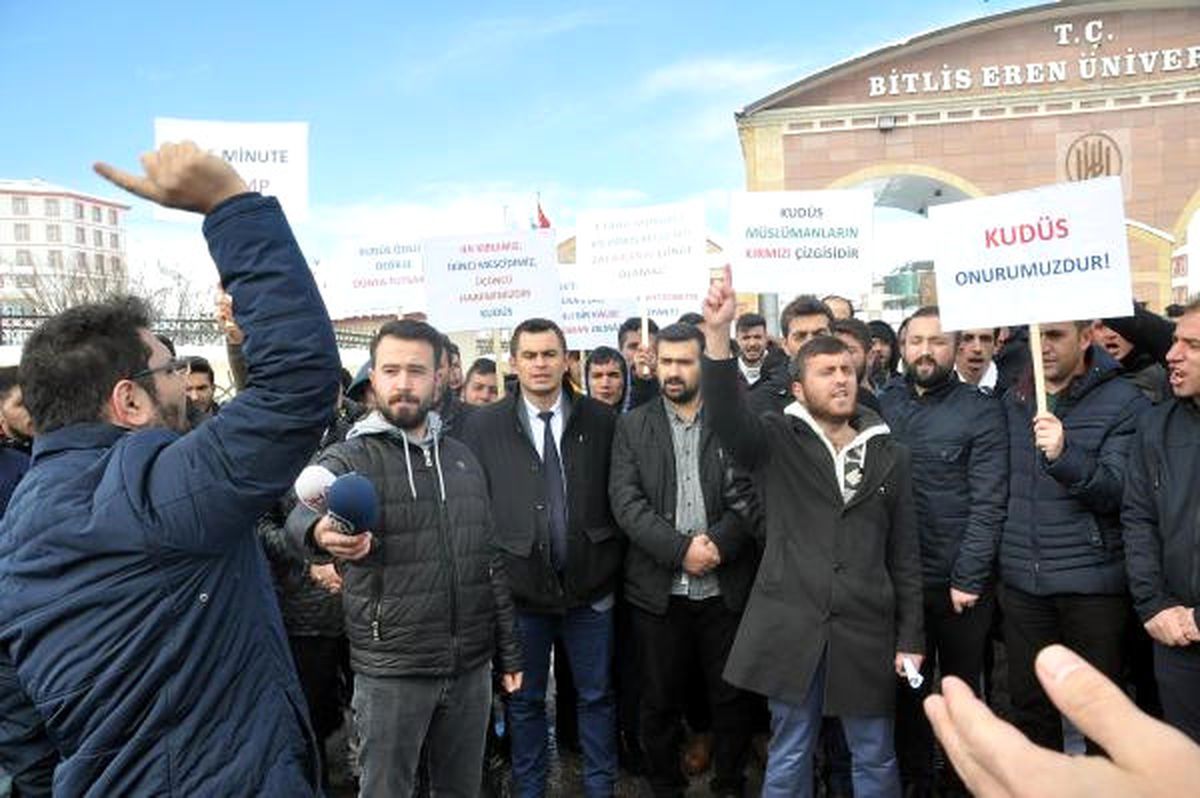 Bitlis\'te Üniversite Öğrencilerinden Kudüs Açıklaması