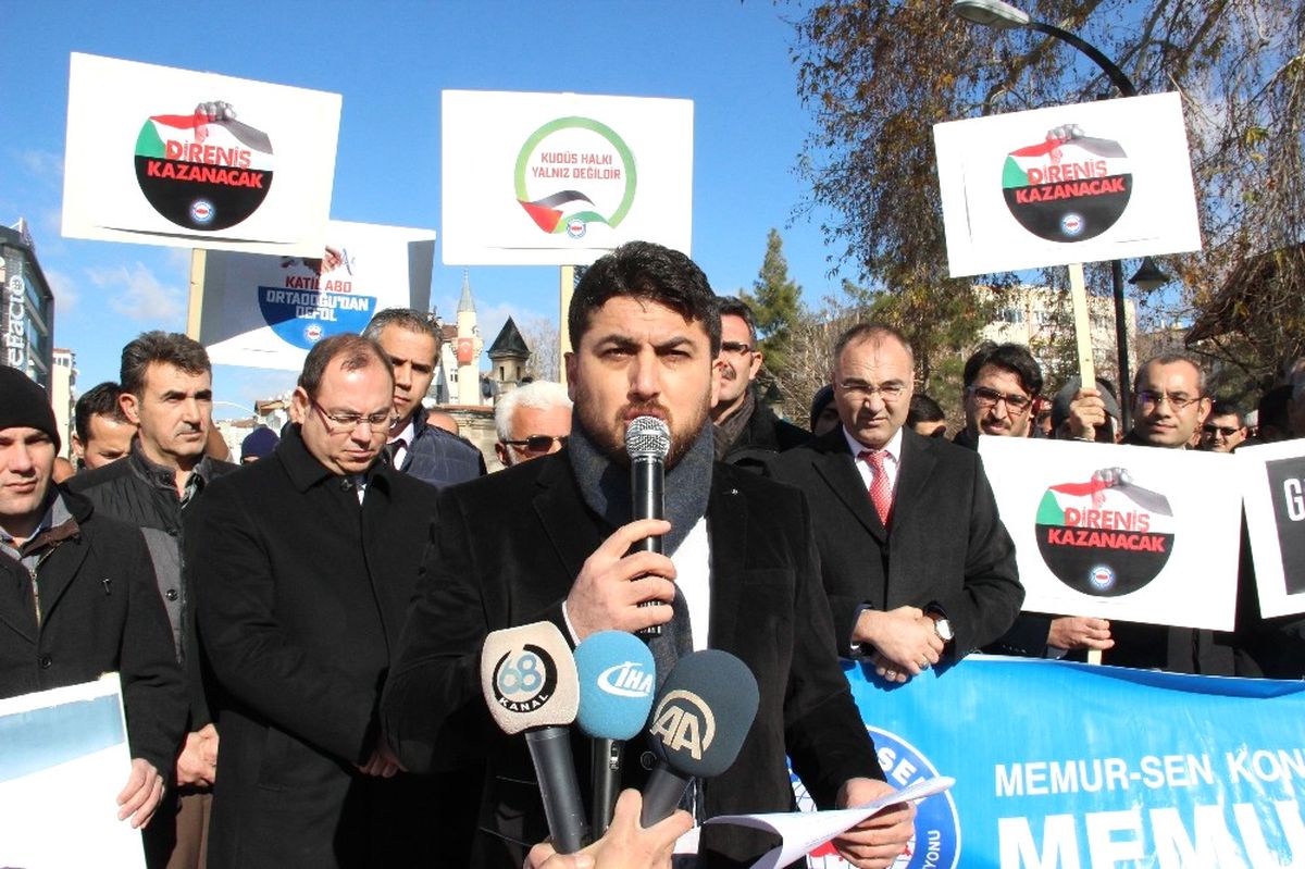 Karamanlı Stk\'lardan "Kudüs" Protestosu