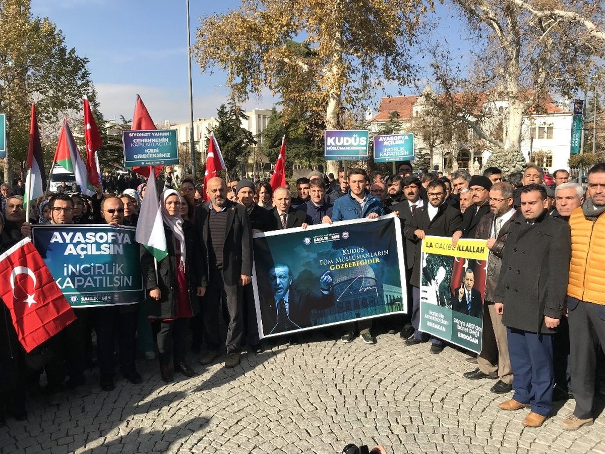 Konya\'da Kudüs Protestosu