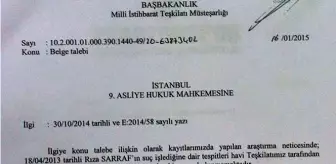 CHP'nin Zarrab İddialarıyla İlgili, MİT'in Verdiği Yanıtın Belgesi