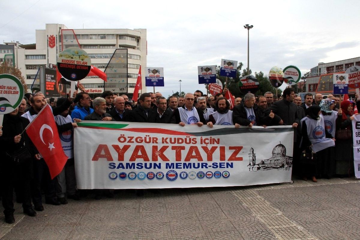 Samsun "Kudüs" İçin Ayakta
