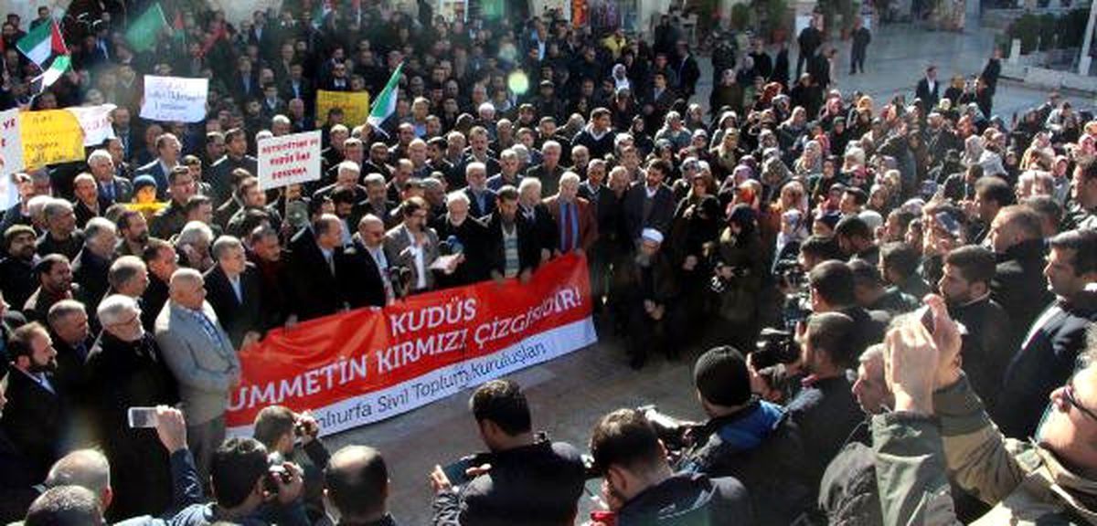 Şanlıurfa\'da \'Kudüs\' Protestosu