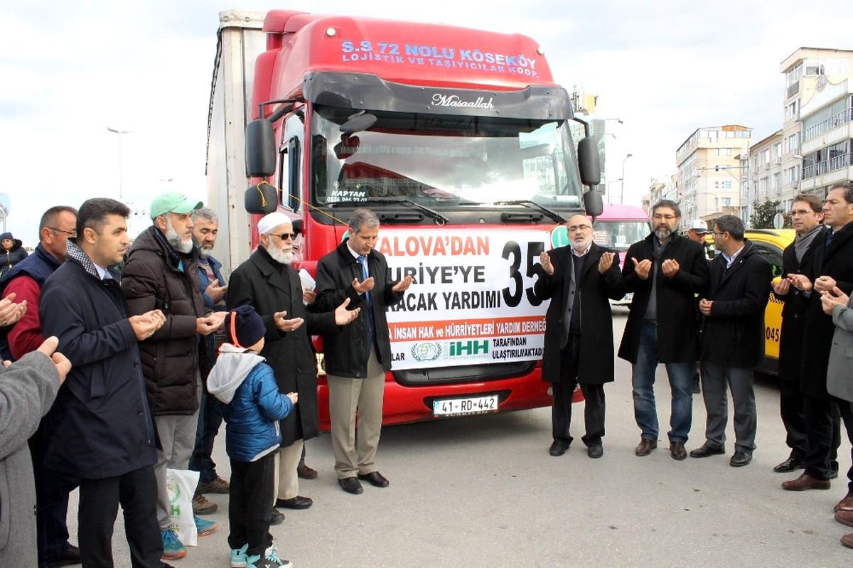 Suriye\'ye Yalova\'dan 20 Ton Yakacak Yardımı