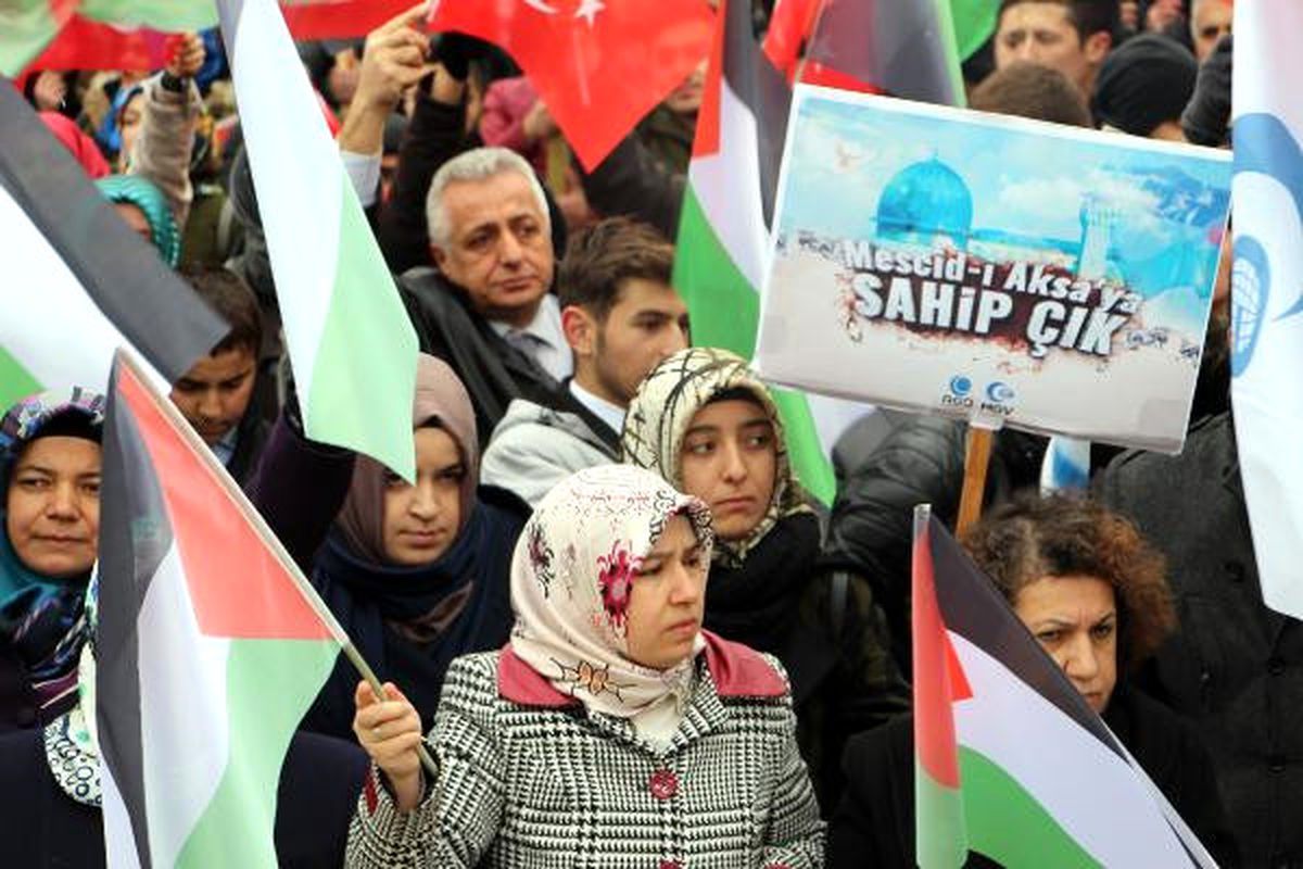 Tokat\'ta Stk\'lardan Kudüs Protestosu
