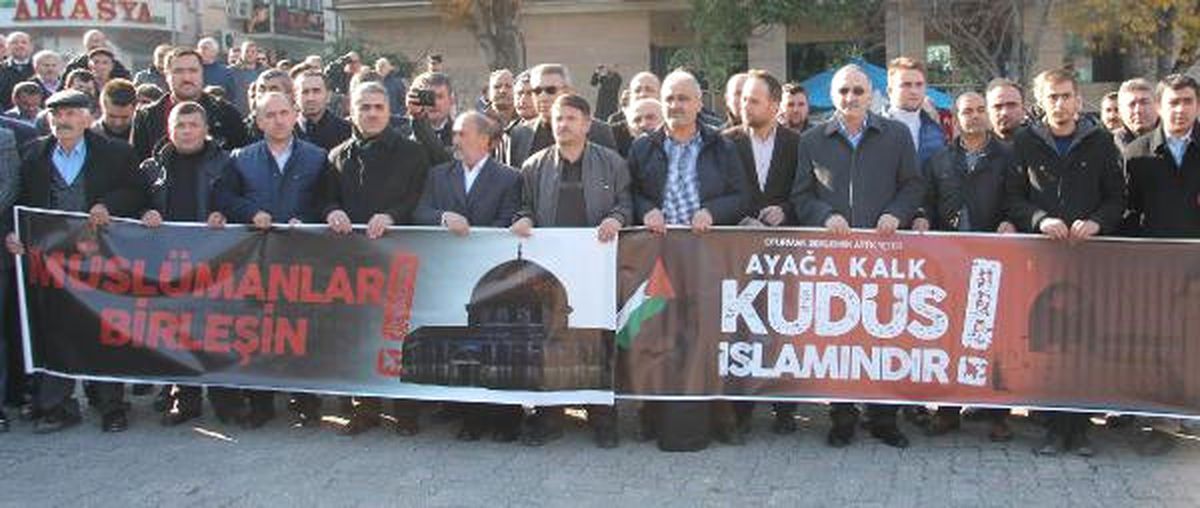 Amasya\'da ABD\'nin Kudüs Kararı Protesto Edildi