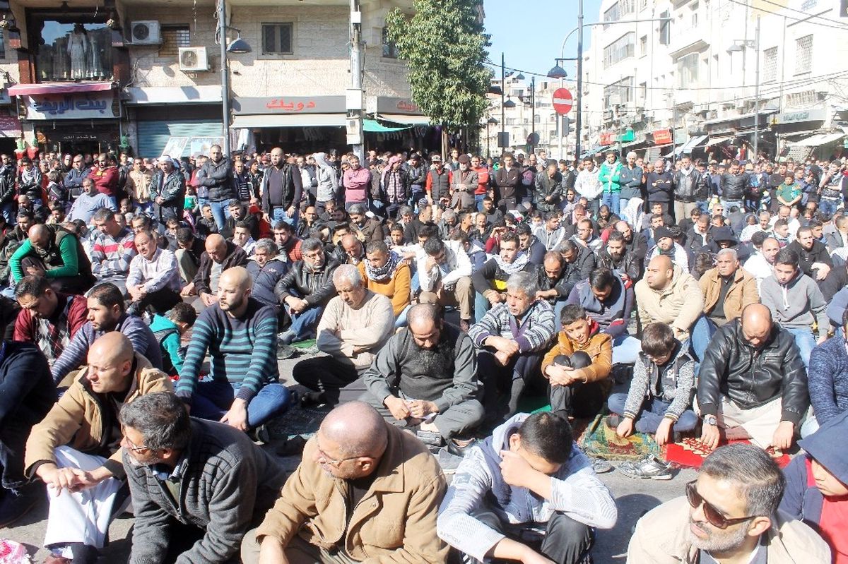Amman\'da Trump\'ın Kudüs Kararı Protesto Edildi
