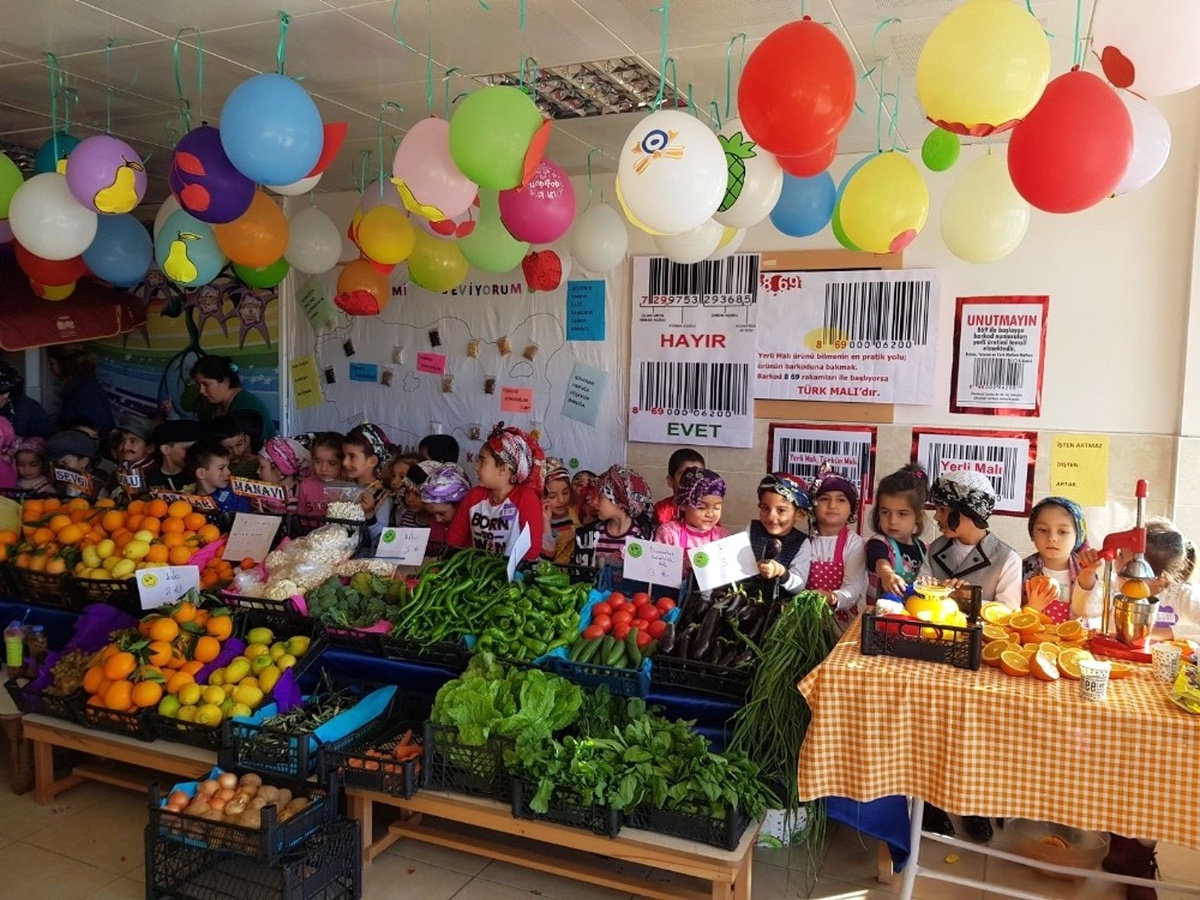 Anasınıfı Öğrencilerinden Pazar Yeri Etkinliği