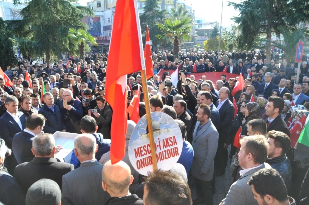 Bafra\'da ABD\'nin Kudüs Kararı Protesto Edildi