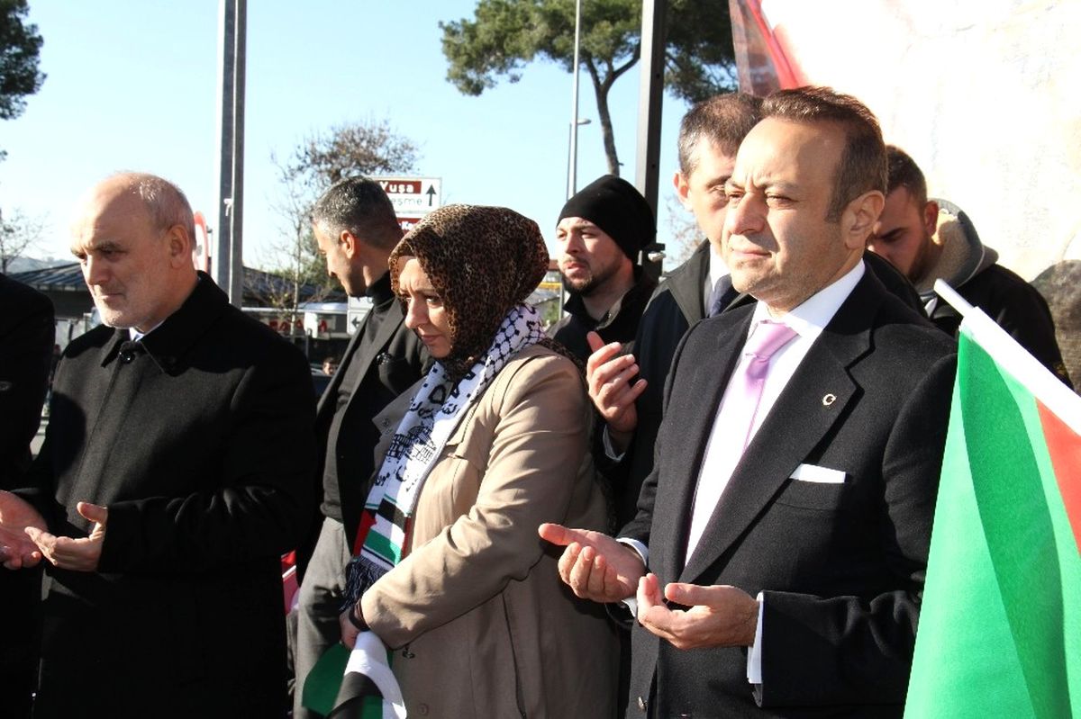 Beykoz\'da \'Kudüs\' Protestosu