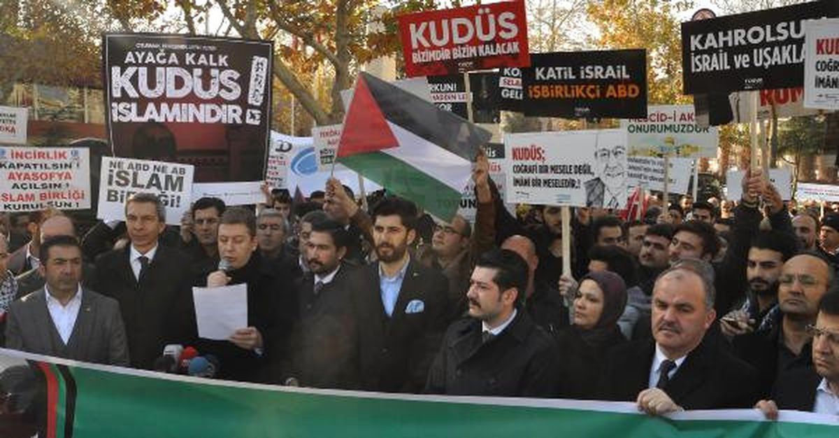Denizli\'de \'Kudüs\' Protestosu