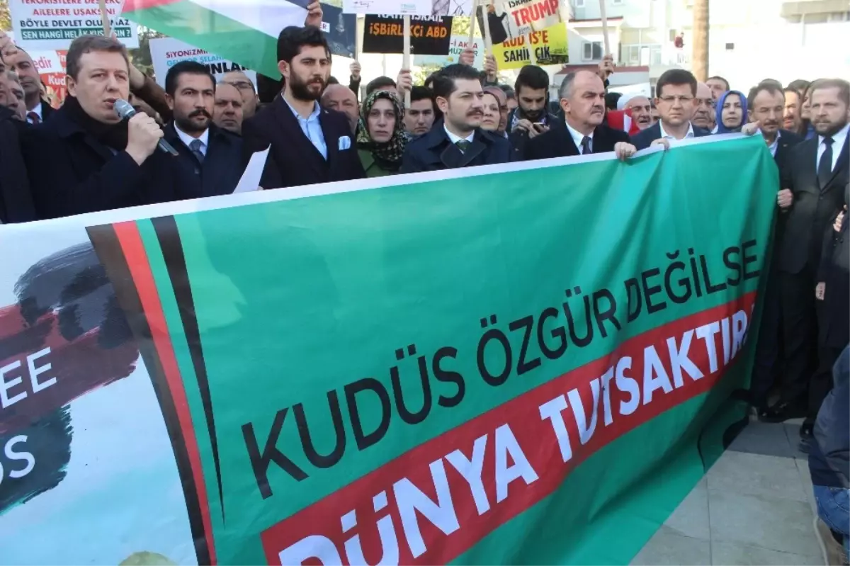 Denizli\'de Trump\'ın \'Kudüs Kararı\' Protesto Edildi